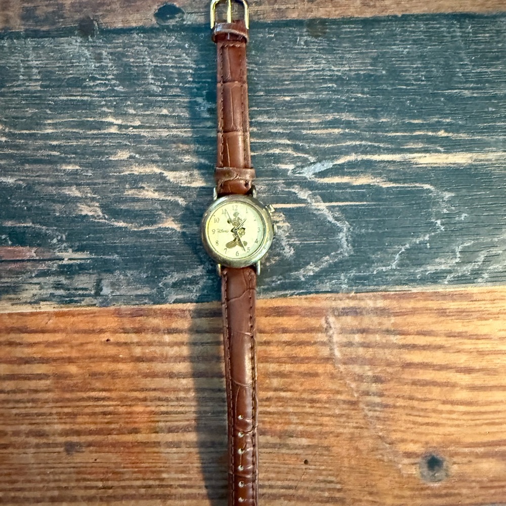 Disney Brown and Gold Women's Watch